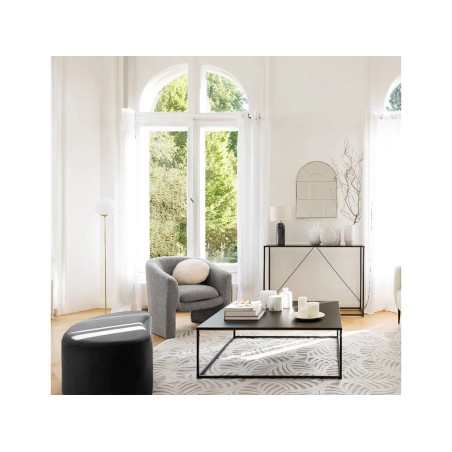 Llum De Peu Dris Metall Daurat I Blanc
