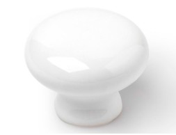 Pomo Mueble Porcelana Blanco (4un)