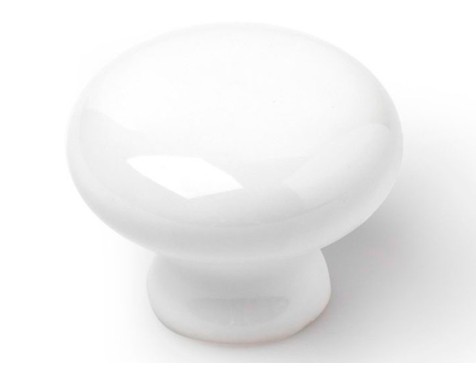Pomo Mueble Porcelana Blanco (4un)