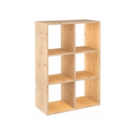 Estanteria 3X2 Cubos Dina Pino Macizo