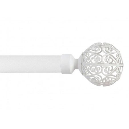 Terminal Cortina Esfera Espiral Blanco Loft