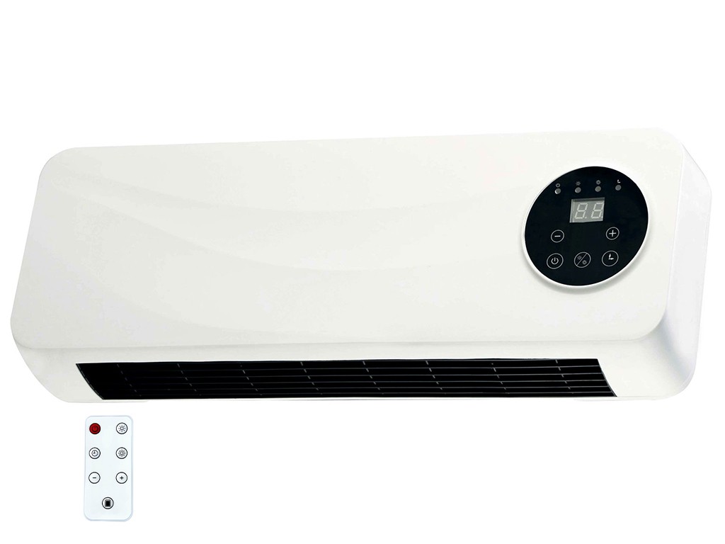 Calefactor de enchufe 400W calefactor cerámico Bajo consumo Calefactor baño  Calefactor eléctrico Calefactor pequeño Blanco