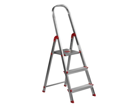 Escalera De Aluminio Rolser Única 3 Peldaños