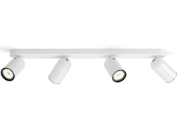 Regleta 4 Focos Led Philips Pongee Blanco