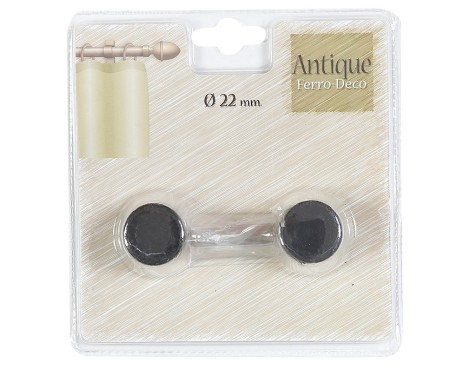 Terminal Cortina Tap Negre Antique (2un)