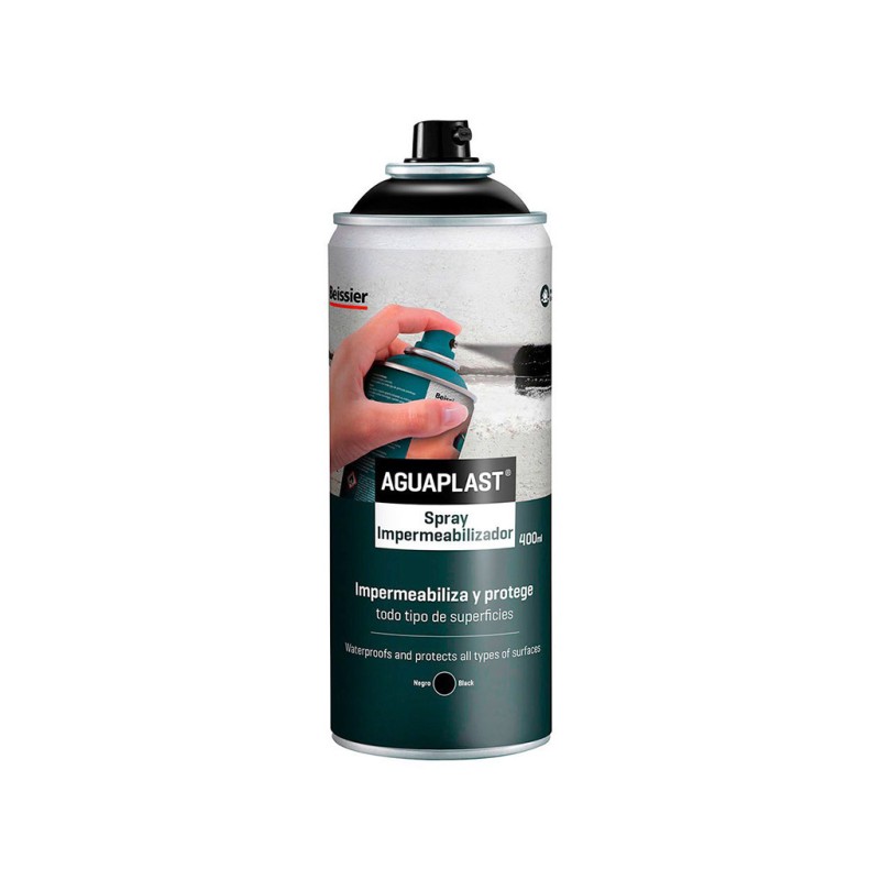 Spray impermeabilizante Aguaplast negro 400 ml