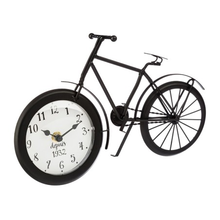 Reloj De Mesa Bicicleta Metal Negro