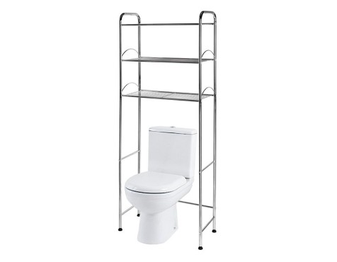 Estantería Baño Inodoro Acero Cromado