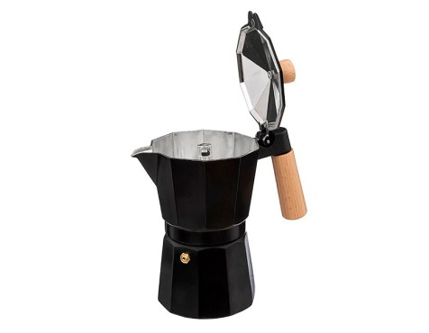 Cafetera Italiana Negra