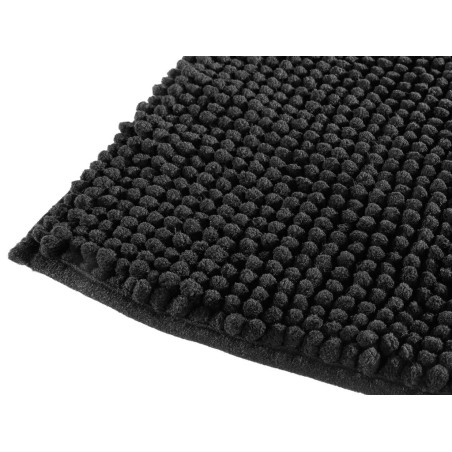 Alfombra Baño Khol Chenilla Negro
