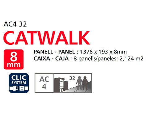 Parquet Catwalk Roble Trend Grau