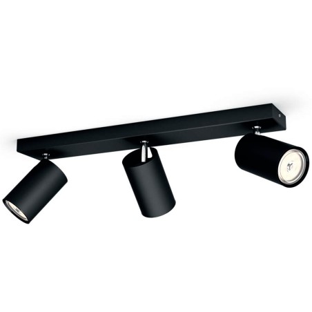 Regleta 3 Focus Philips Kosipo Negre