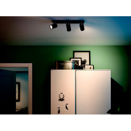 Regleta 3 Focus Philips Kosipo Negre