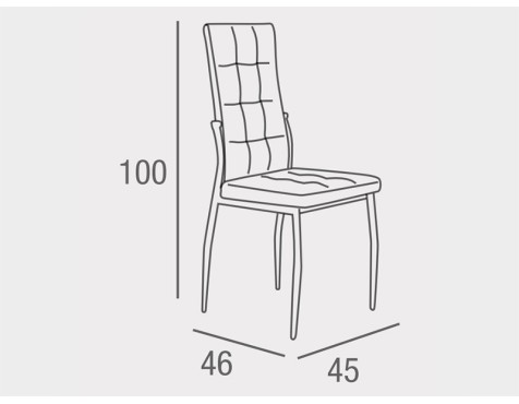 Silla Comedor Ángela Tela Beige