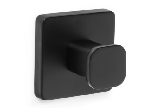 Percha Baño Nero Inox Negro