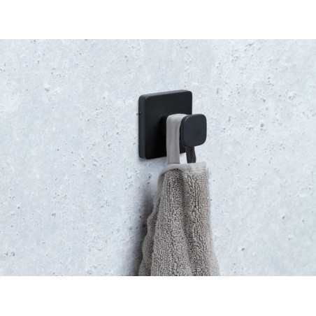 Percha Baño Nero Inox Negro