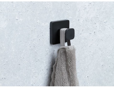 Percha Baño Nero Inox Negro