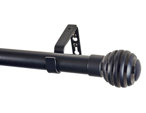 Kit Barra Extensible Cortina Aros Negra