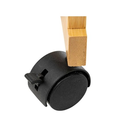 Carrito Baño Con Ruedas 3 Estantes Natureo Negre