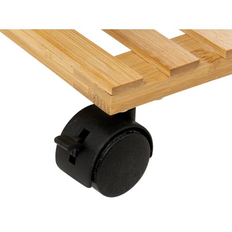 Carro Bany Amb Rodes 4 Prestatges Natureo Negre