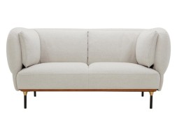 Sofá 2 Plazas Terciopelo Mirt Gris Claro