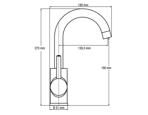 Aixeta Lavabo Monocomandament Fio Canella Alta