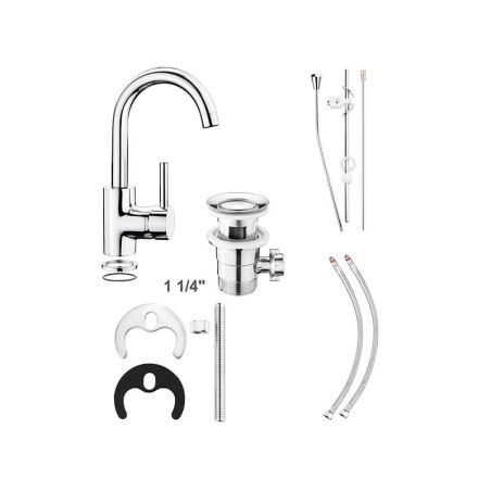 Aixeta Lavabo Monocomandament Fio Canella Alta
