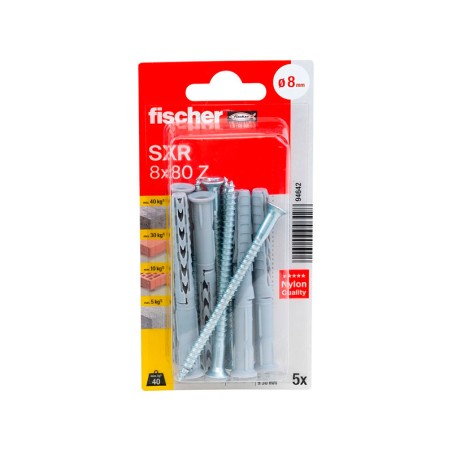 Tornillo Avellanado + Taco Sxr 8X80 Z K Nv (5un)