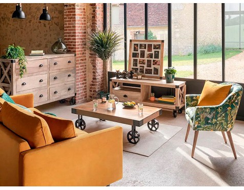 Mesa De Centro Greta Madera Natural