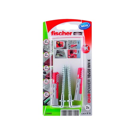 Alcayata + Taco Duopower 10X50 Wh (2un)