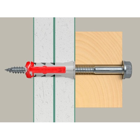 Tornillo Hexagonal + Taco Duopower 10X50 S (4un)