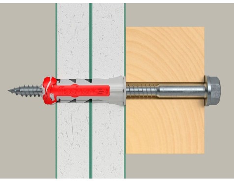 Tornillo Hexagonal + Taco Duopower 10X50 S (4un)