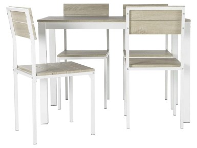 Pack de 4 sillas Vladi marrón 800x430x530 mm