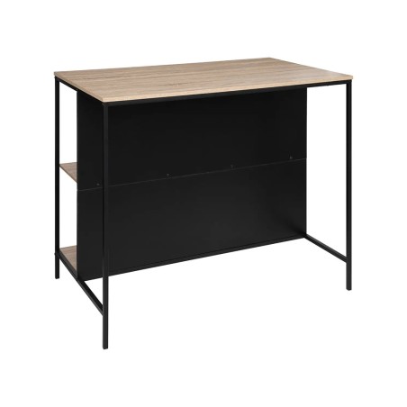 Isla De Cocina Aliaj Madera Y Metal Negro
