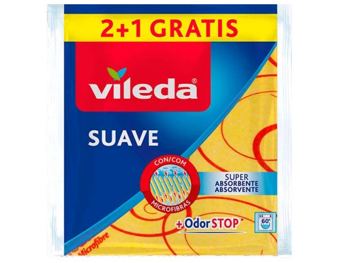 Bayeta Amarilla Suave Vileda 2+1