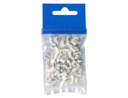 Grapa Blanca Cable Plano (50un) nº3-2X1Mm