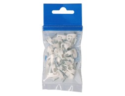 Grapa Blanca Cable Plano (25un) nº1-2X1.5mm