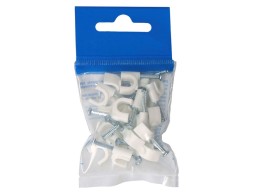 Grapa Blanca Cable Redondo (20un) nº7-2X1,5mm