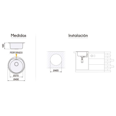 Aigüera Estambul Rodona 1 Cubeta Inoxidable