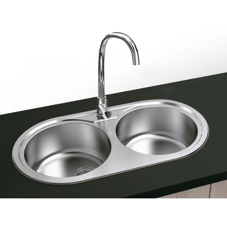 Aigüera París Rodona 2 Cubetes Acer Inoxidable