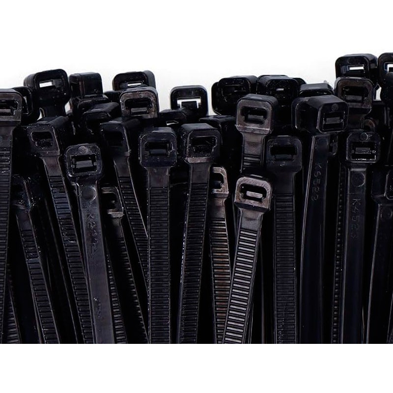 Nylon-Kabelbinder Schwarz – 50 Stück, 8,8 X 770 Mm, Für Kabel, Rohre, Schläuche, Heimwerker