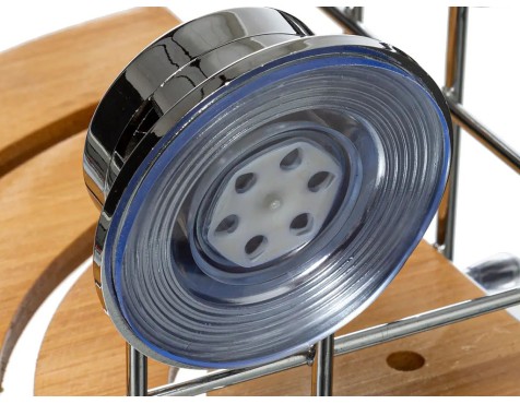 Cesta Ducha Rinconera Con Ventosa Bambú