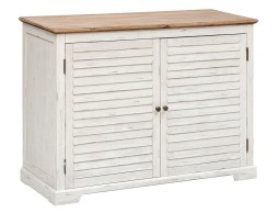 Aparador 2 Puertas Olivia Acacia Natural Y Blanco