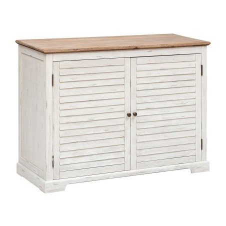 Aparador 2 Puertas Olivia Acacia Natural Y Blanco