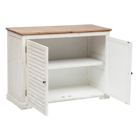 Aparador 2 Puertas Olivia Acacia Natural Y Blanco