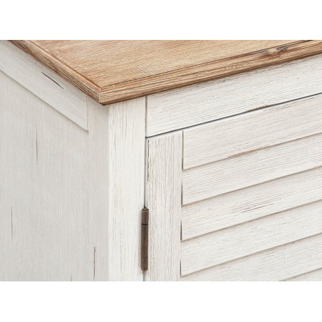 Aparador 2 Puertas Olivia Acacia Natural Y Blanco