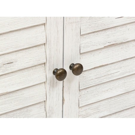 Aparador 2 Puertas Olivia Acacia Natural Y Blanco