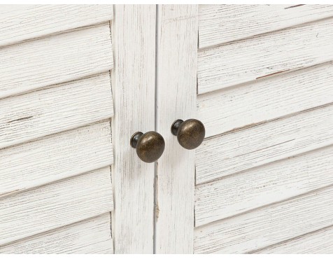 Aparador 2 Puertas Olivia Acacia Natural Y Blanco