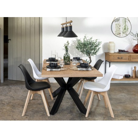 Mesa De Comedor Extensible Gia Madera