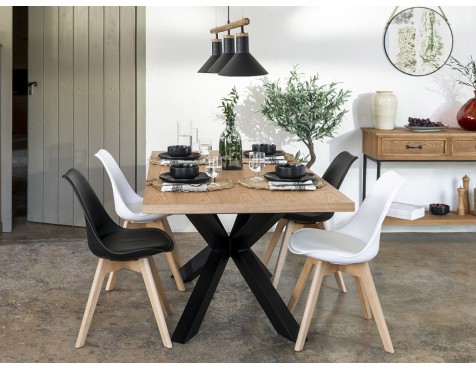 Mesa De Comedor Extensible Gia Madera